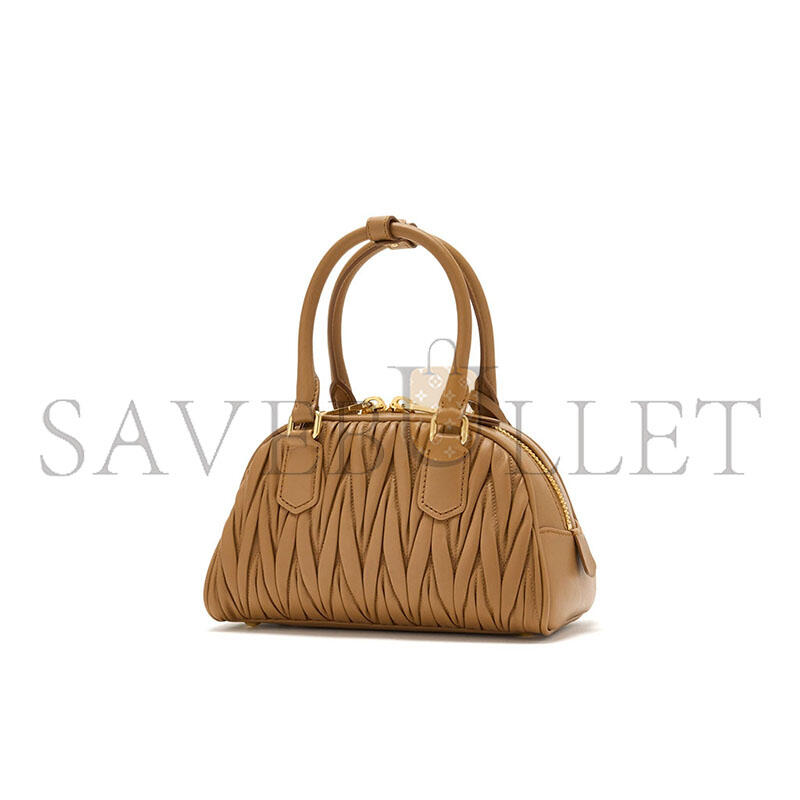 MIU MIU ARCADIE MATELASSÉ NAPPA LEATHER BAG 5BB191 (22*13*10.5cm)